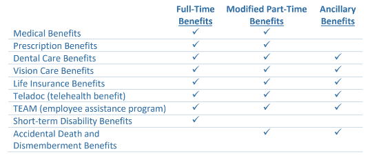 New Hire Benefit Comparison Chart Image